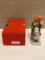 FIGURIN, porslin, "Tomte & bock", i originalkartong, Jenny Nyström.