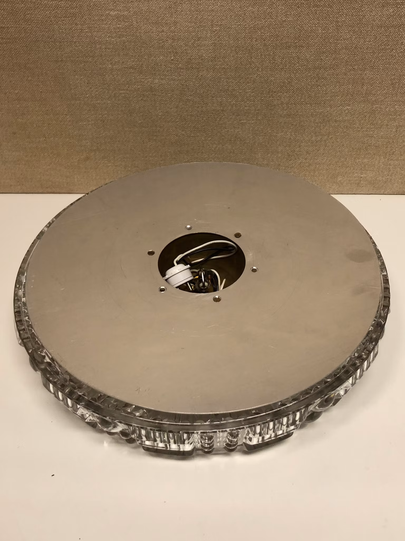 CARL FAGERLUND. Takplafond, glas/mässing, Orrefors. 60-70-tal