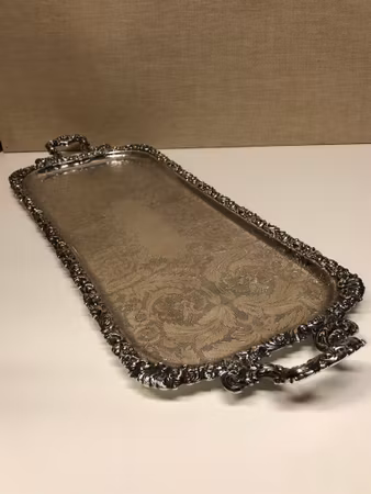 BRICKA, nysilver, rokokostil, England, 1950-tal.