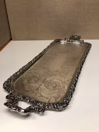 BRICKA, nysilver, rokokostil, England, 1950-tal.