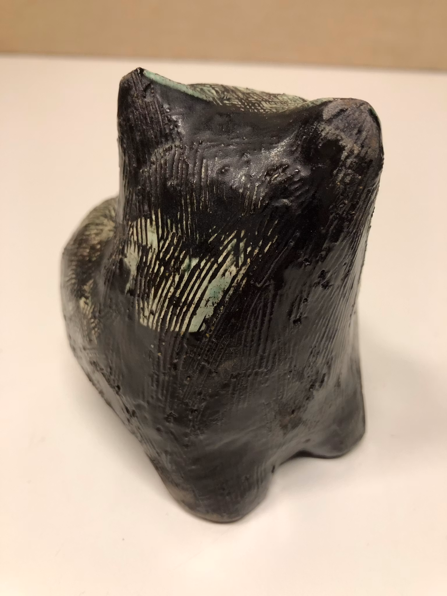 GÖRAN ANDERSSON. Figurin, keramik,"Katt", Uppsala-Ekeby.