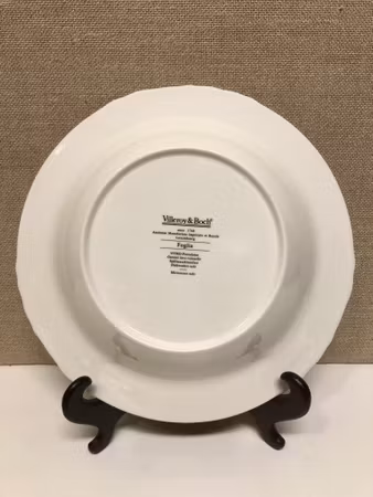 DJUPTALLRIK, porslin, "Foglia", Villeroy & Boch.