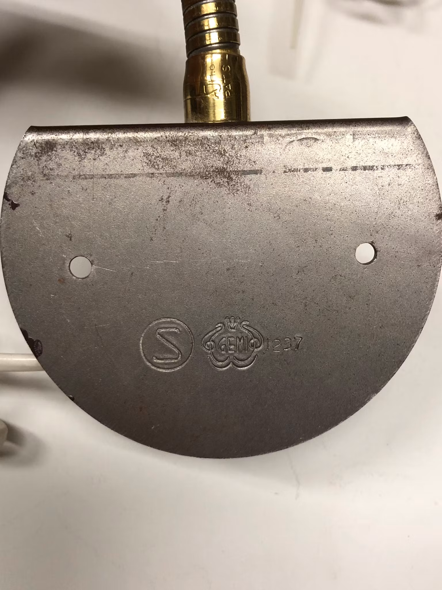 CARL THORE. Vägglampor ett par, metall, Granhaga, 1970-tal.