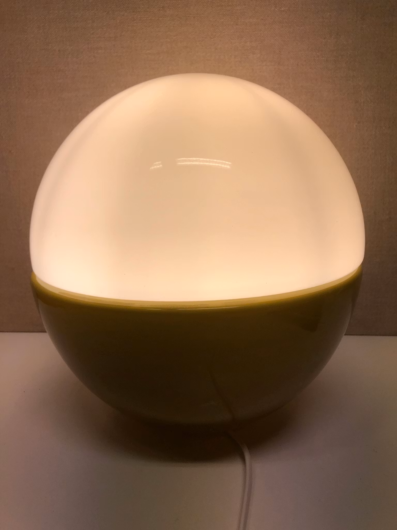 BORDSLAMPA, glas, Bergboms, 1960/70-tal.