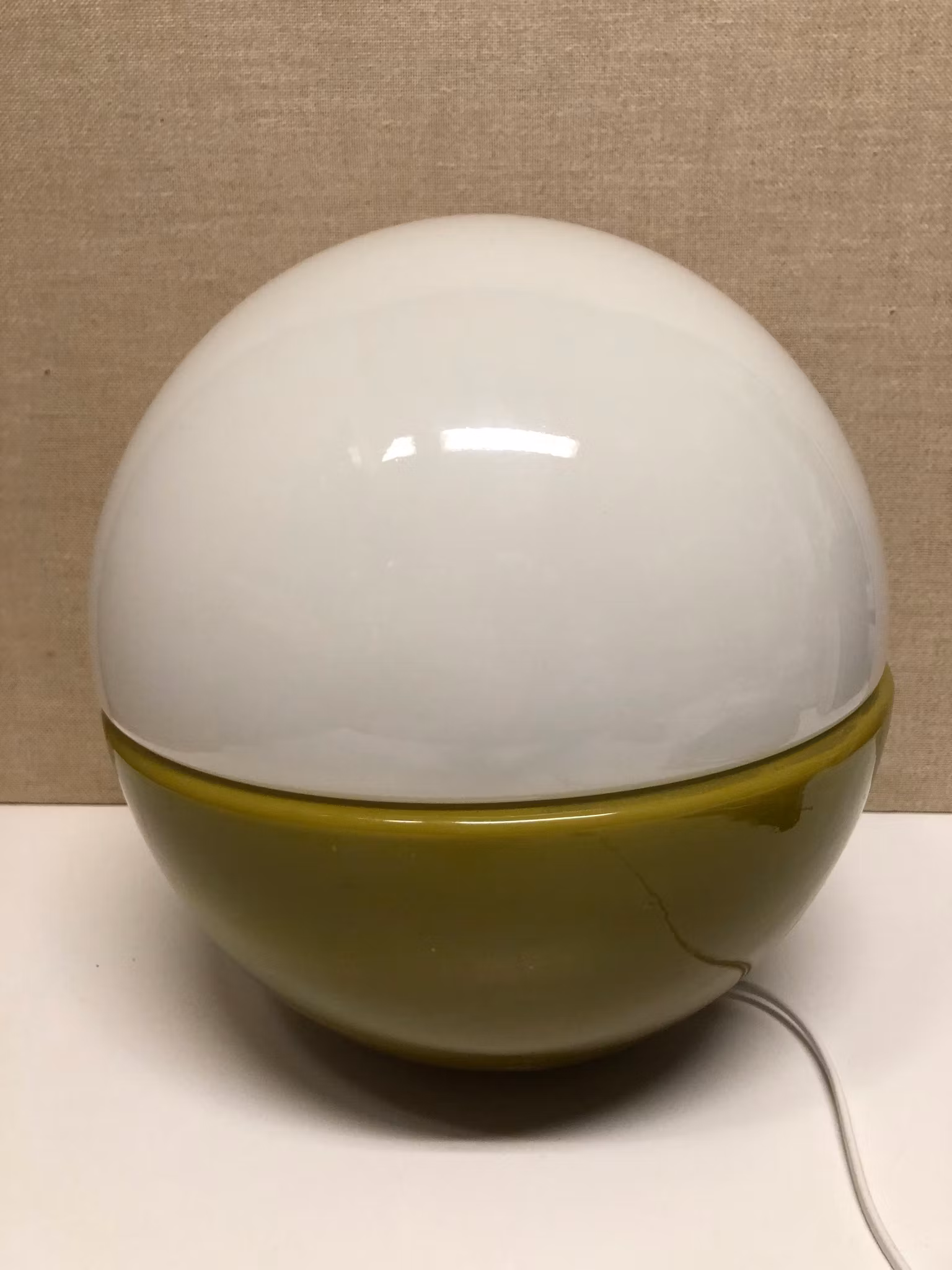 BORDSLAMPA, glas, Bergboms, 1960/70-tal.