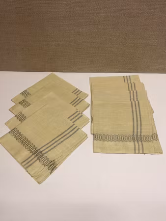 NAPKINS 8 pcs. linen, 1900s.