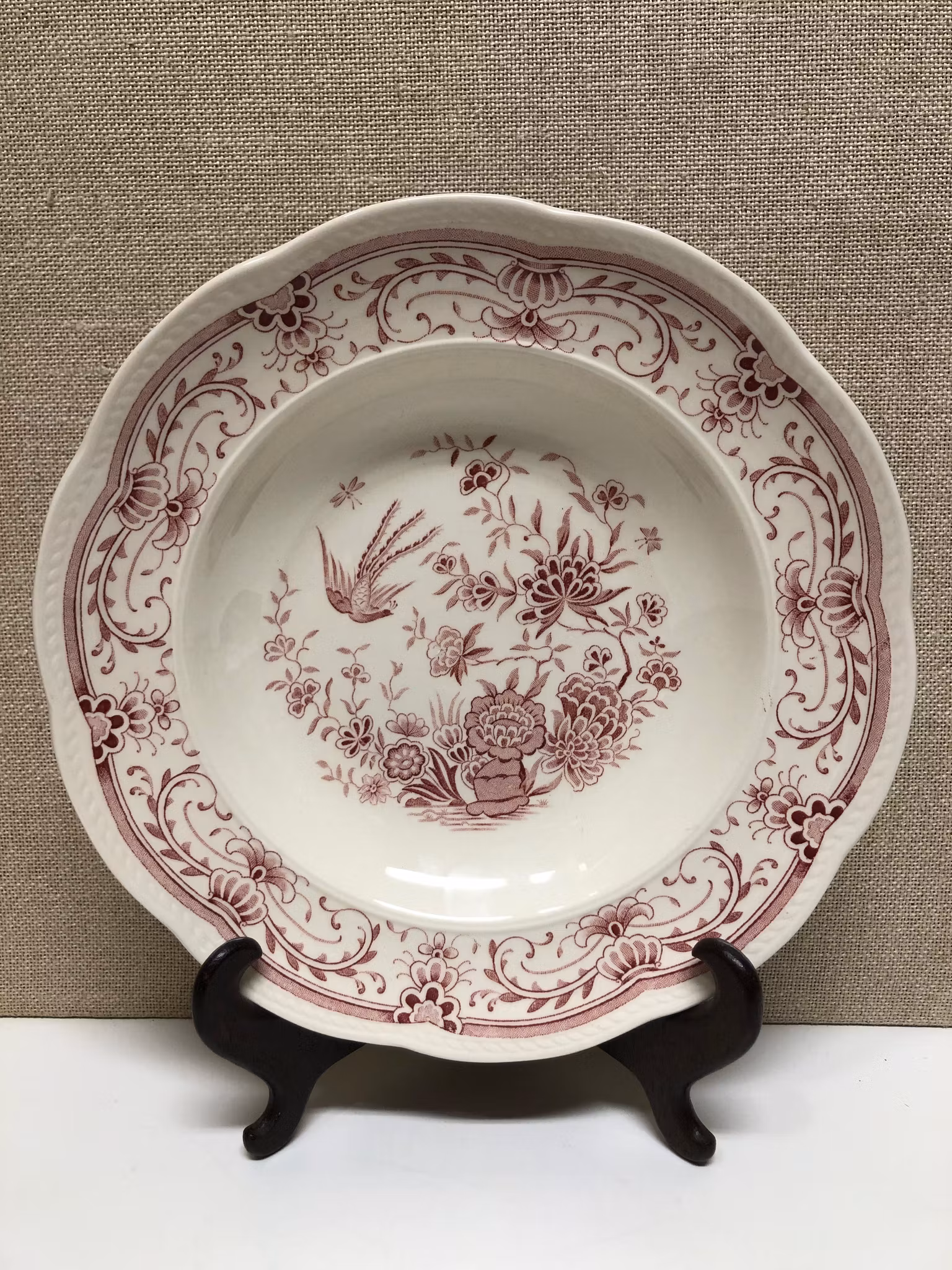 HERBERT PERJE. Djuptallrik, porslin, "Fenix", Gefle.