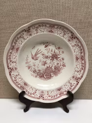 HERBERT PERJE. Djuptallrik, porslin, "Fenix", Gefle.