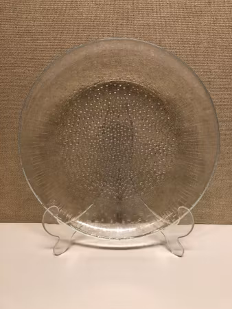 TAPIO WIRKKALA. Dish, glass, "Ultima Thule", Iittala, Finland.