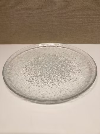 TAPIO WIRKKALA. Dish, glass, "Ultima Thule", Iittala, Finland.