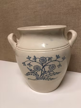 POT, stone mass, "Blue/White", Rörstrand, early 20th century.