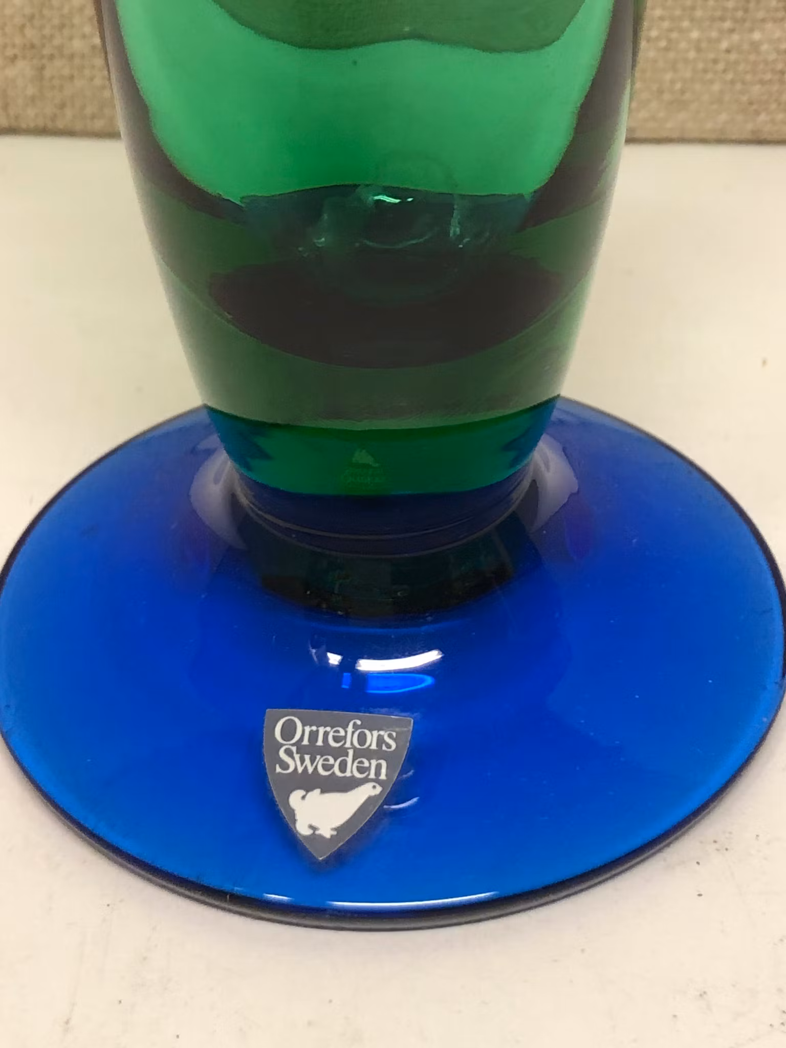 ERIKA LAGERBIELKE. Vas, glas, "Louise", Orrefors.