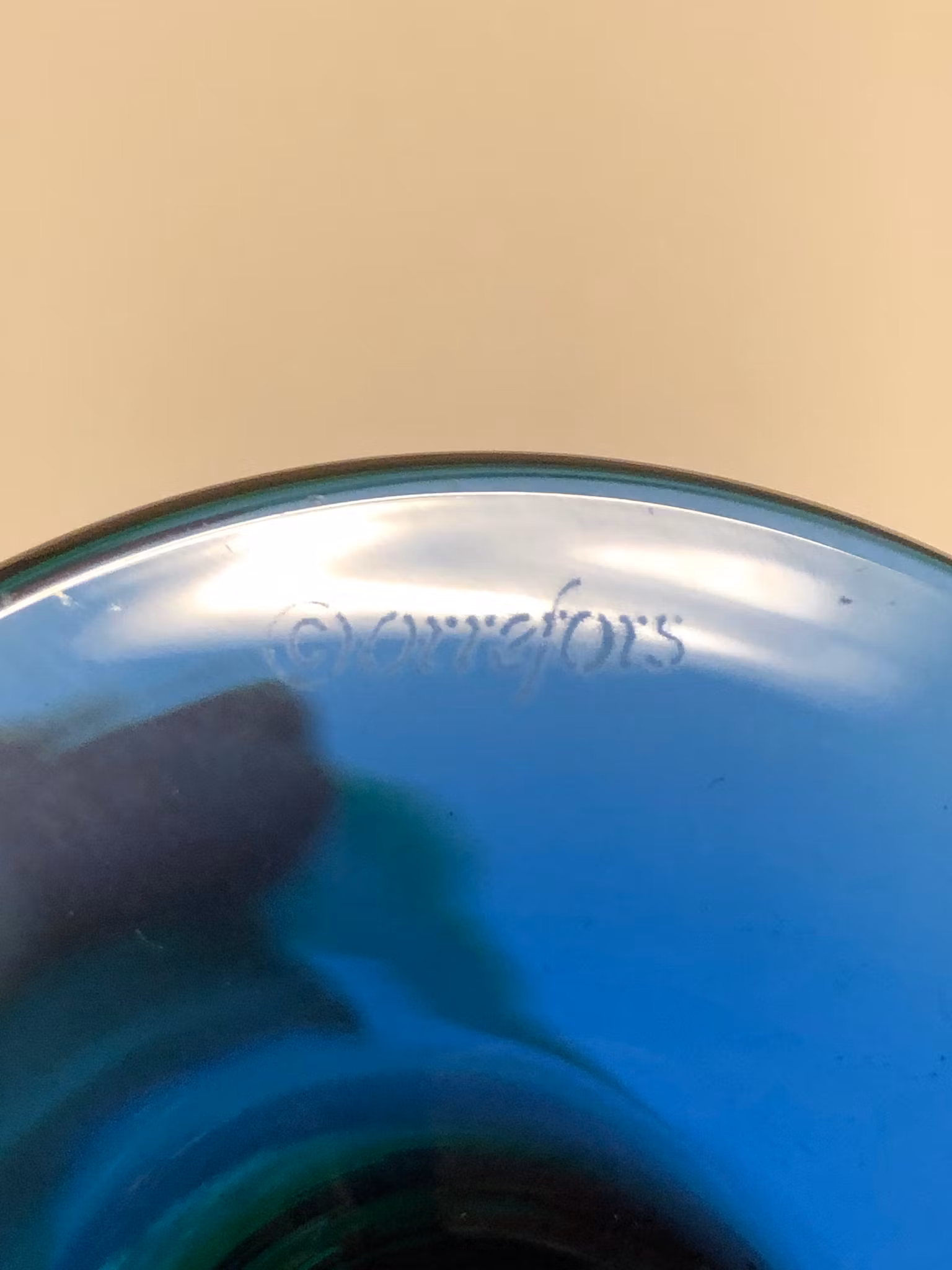 ERIKA LAGERBIELKE. Vas, glas, "Louise", Orrefors.