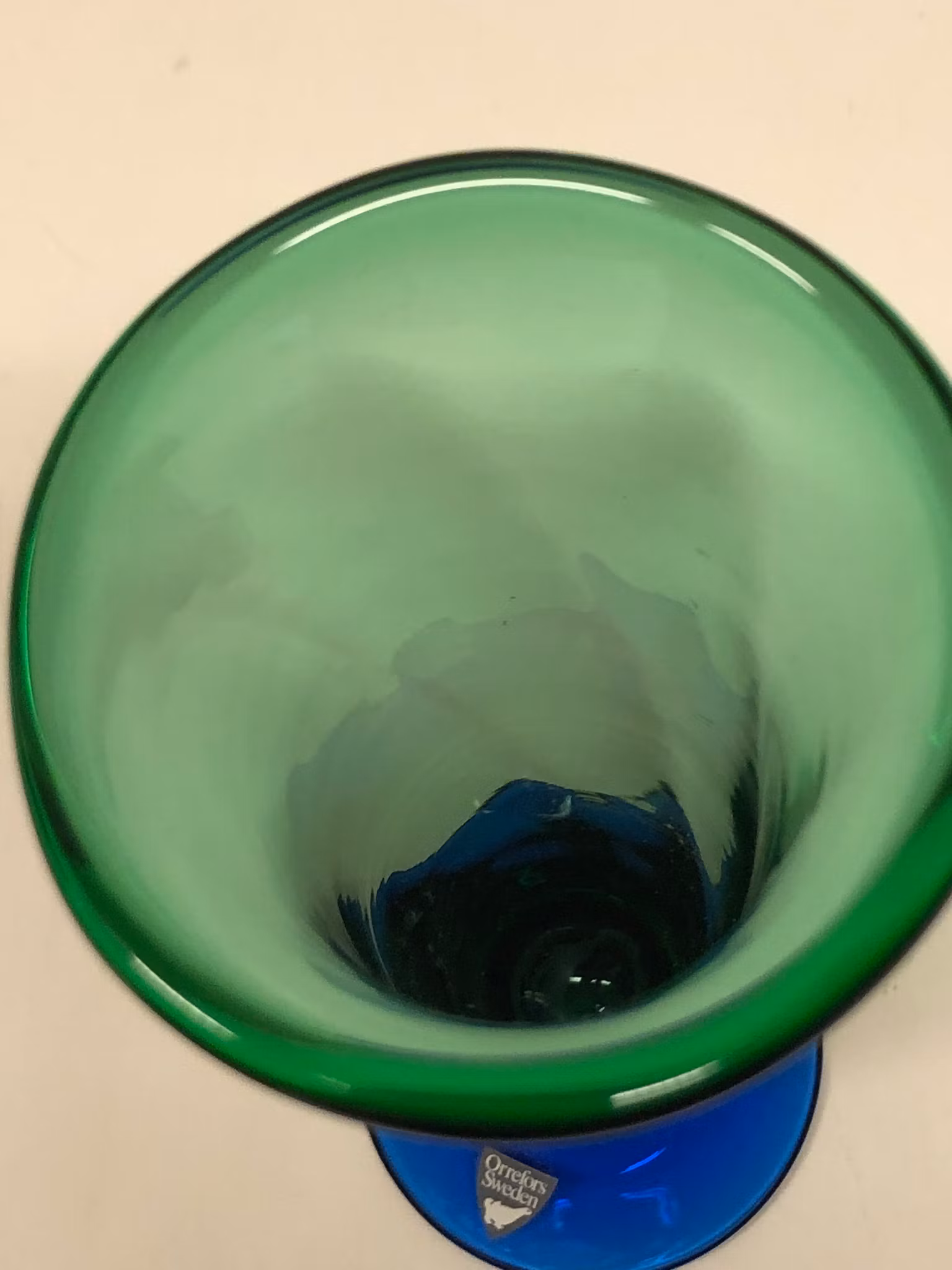 ERIKA LAGERBIELKE. Vas, glas, "Louise", Orrefors.