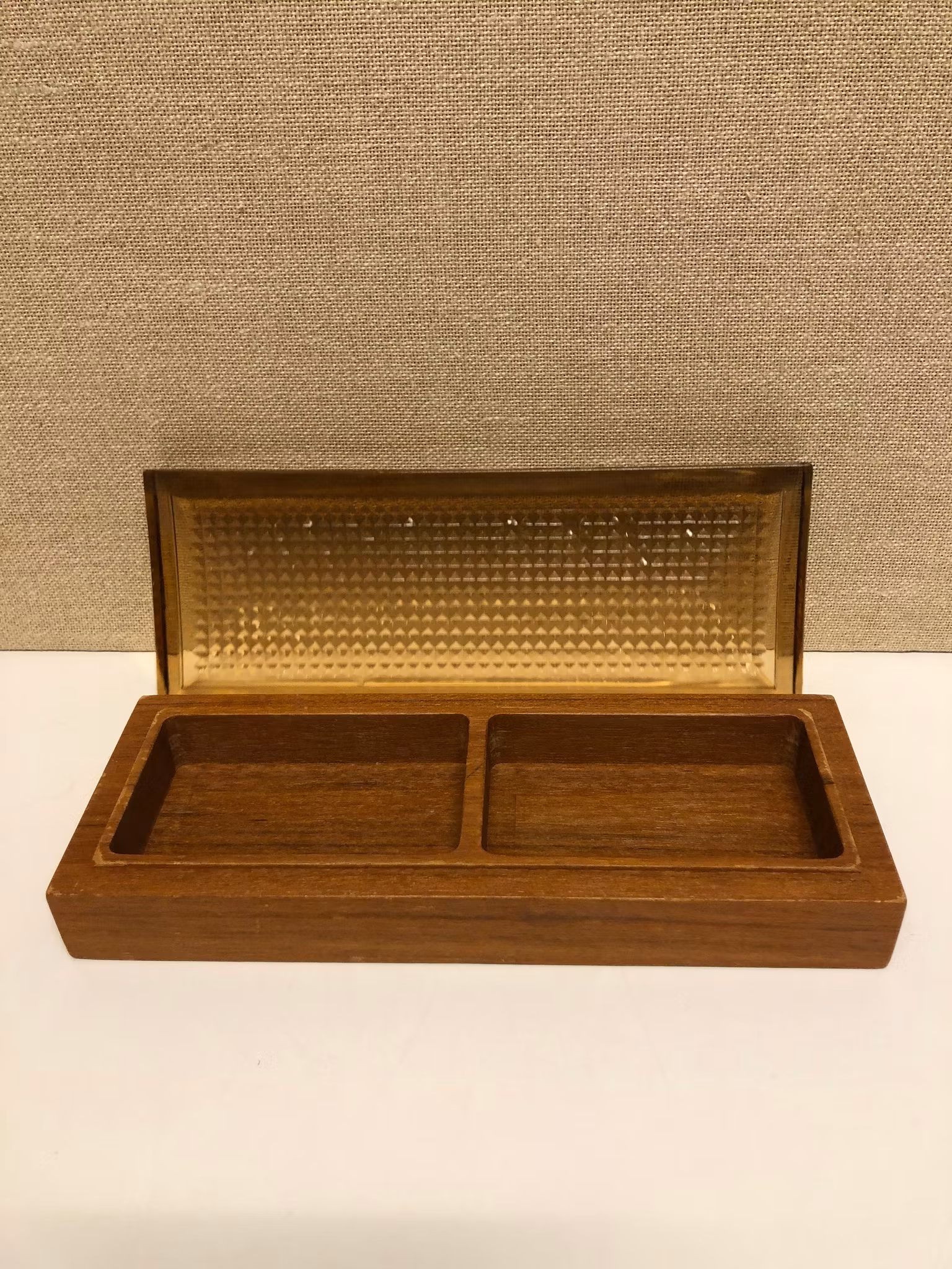 ASK, teak/glas, Skruf glasbruk, 1960/790-tal.