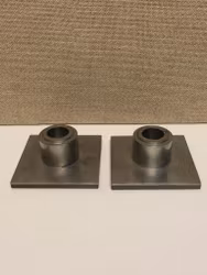 LJUSSTAKAR, ett par, tenn, Art Deco, Guldsmeds aktiebolaget, Stockholm, 1938