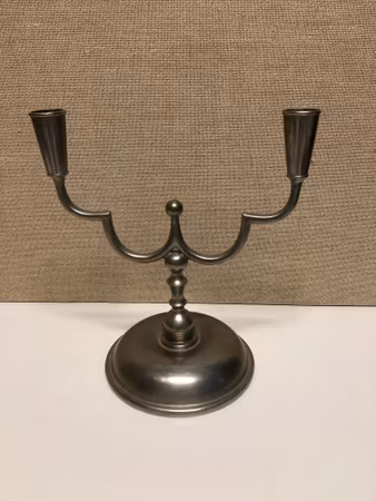 CANDLEHOLDER, pewter, Art Deco, Herman Bergman Konstgjuteri AB, Stockholm 1930.