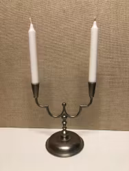 LJUSSTAKE, tenn, Art Deco, Herman Bergman Konstgjuteri AB, Stockholm 1930.