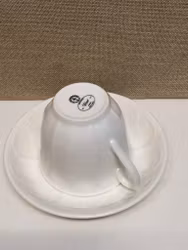 TEKOPP MED FAT, benporslin, "Diné", Gustavsberg.