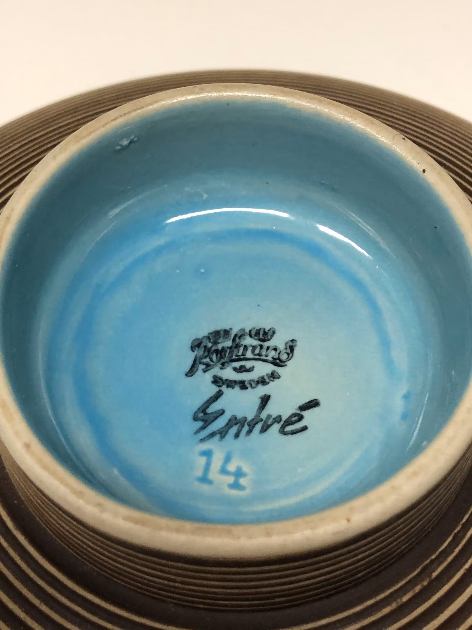 CARL-HARRY STÅLHANE. Skål, stengods, "Entré", Rörstrand.