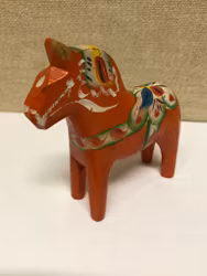 DALAHÄST, trä, modell mindre, 1900-talets mitt.