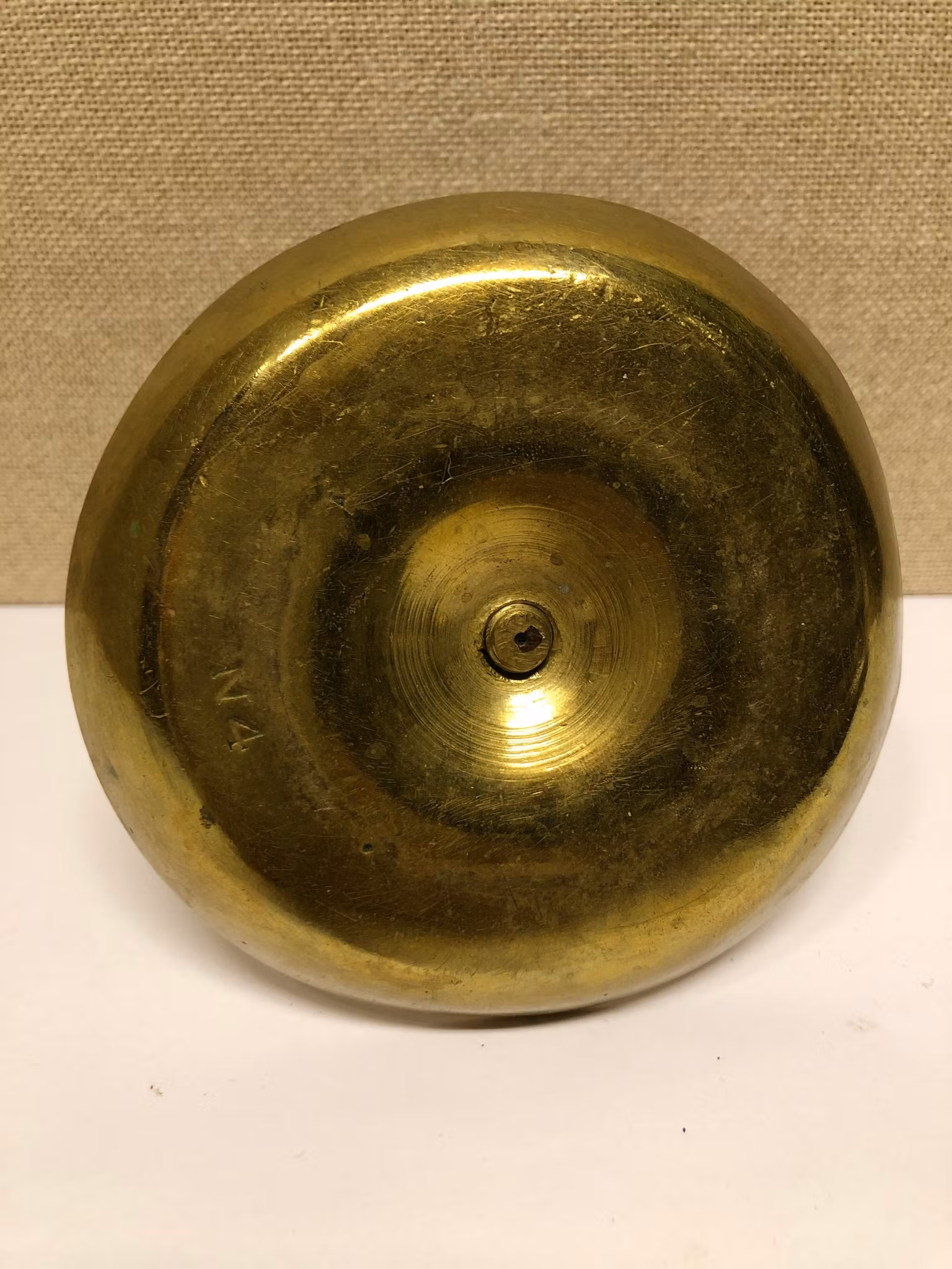 KONTORS/KAMMARLJUSSTAKE, mässing, 1800-talets andra hälft.