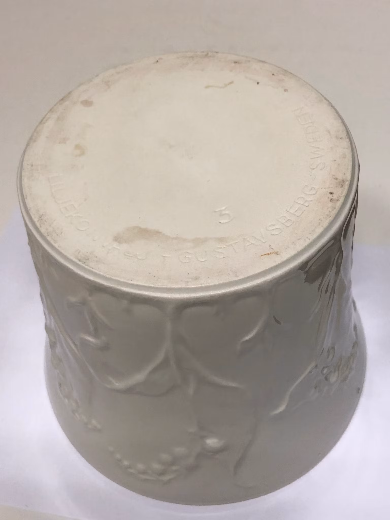 YTTERFODER, keramik, "Liljekonvalj", no. 3, Gustavsberg