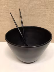 BOWL, ceramic, Höganäs, Sweden, SALAD CUTLERY, melamine, Haen, Sweden.