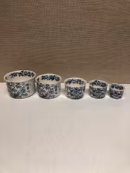 SKÅLAR 5 st. porslin, Windemere,  Wedgwood & Co LTD, England.