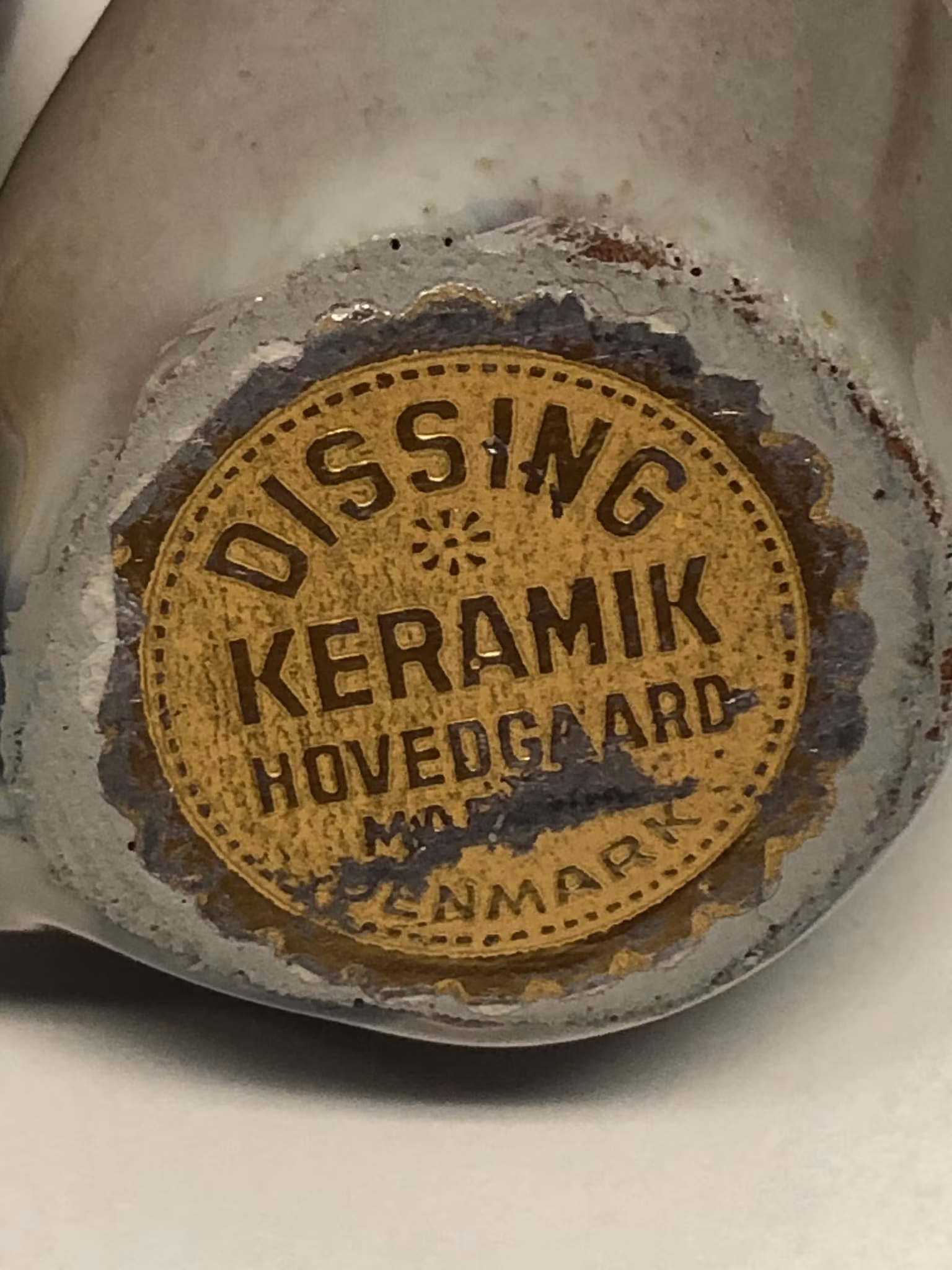 FIGURINER, ett par, fåglar, keramik, Dissing, Hovedgaard, Danmark.