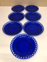 ASSIETTER 7 st. glas, 1900-tal.