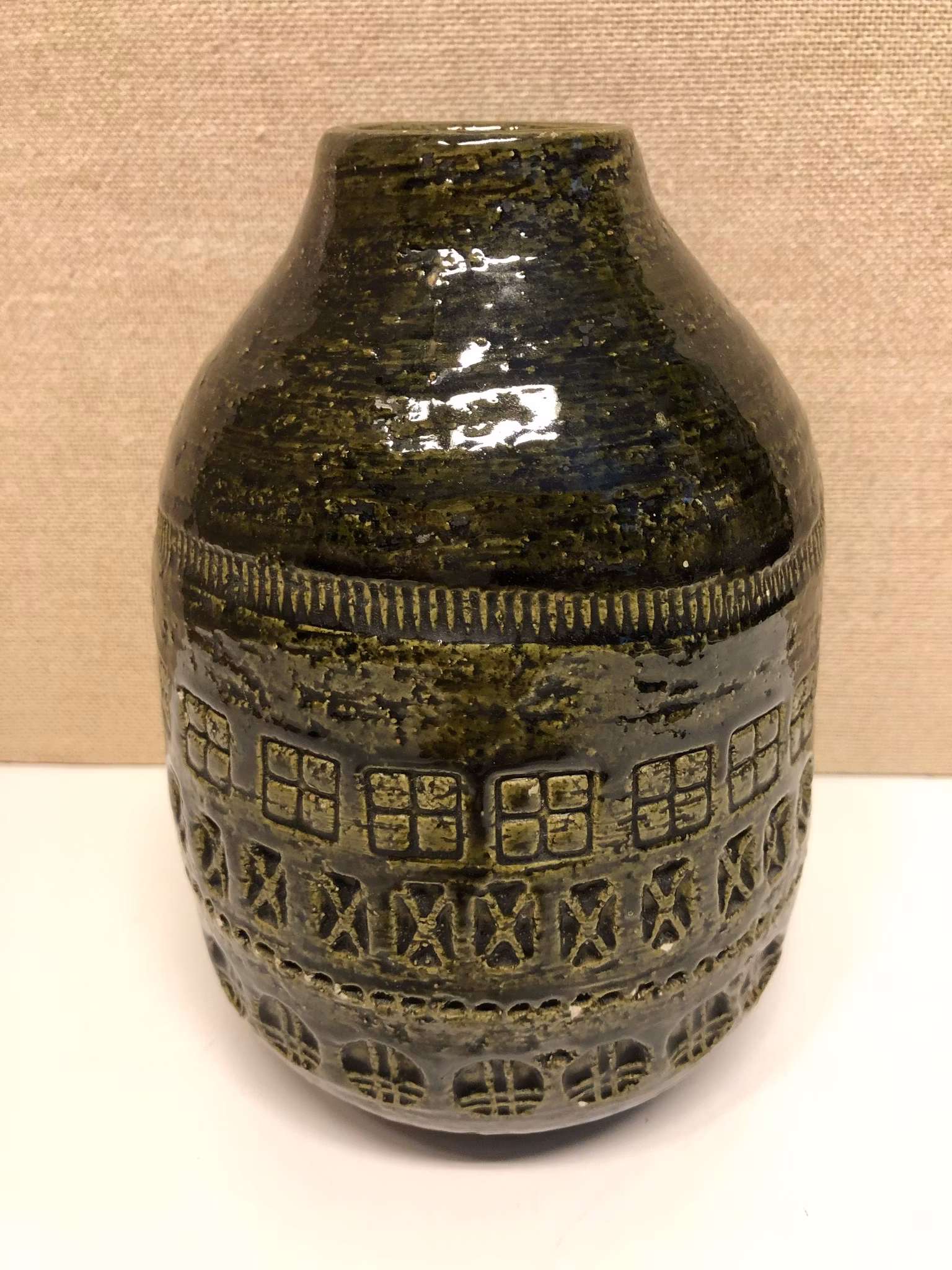 ALDO LONDI. Vas, keramik, Bitossi, Italy, 1960/70-tal.