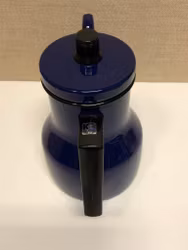 SIGURD PERSSON, KAFFEKANNA, emaljerad metall, Kockums, 1960/70-tal.