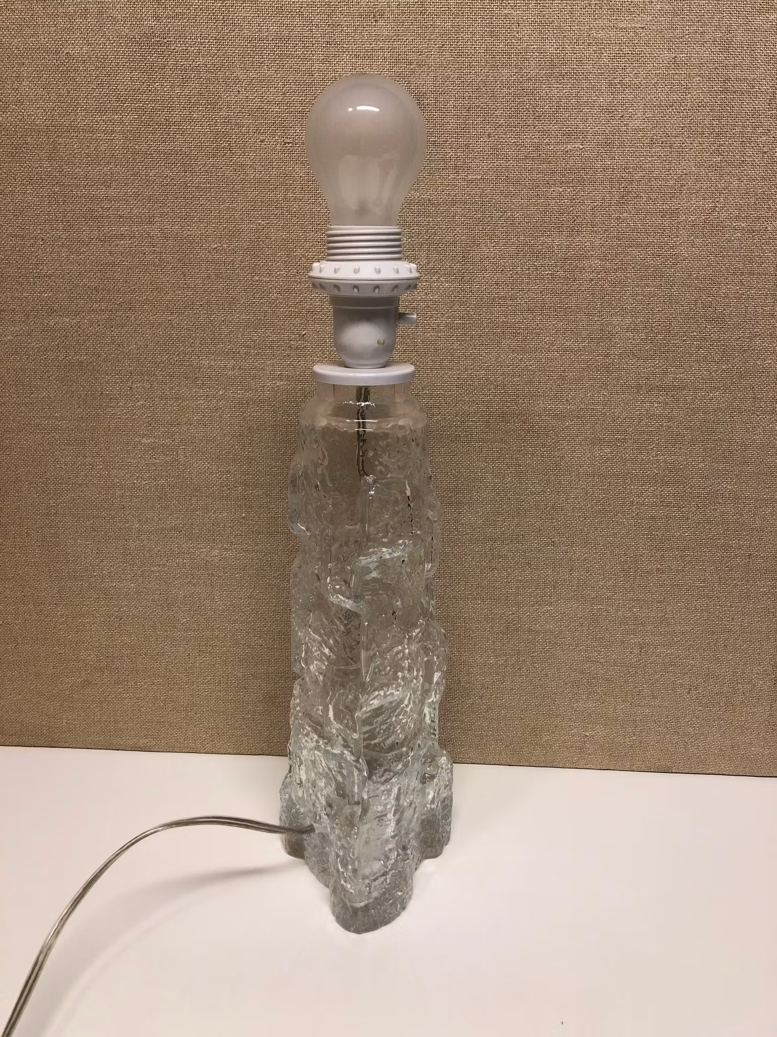 BORDSLAMPA, glas, Rejmyre, 1960/70-tal.