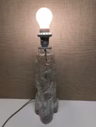 BORDSLAMPA, glas, Rejmyre, 1960/70-tal.