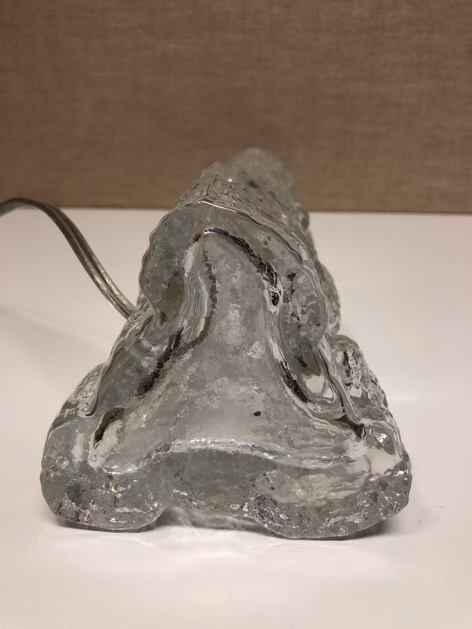 BORDSLAMPA, glas, Rejmyre, 1960/70-tal.