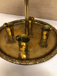 ÄNGLASPEL, mässing, (modell större för korta kronljus), 1900-talets andra hälft. SWEDEN