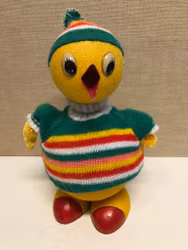 PÅSKKYCKLING/GODISGÖMMA, pappmaterial, (modell större), Western Germany, 1960/70-tal.