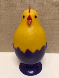 PÅSKHÖNA/GODISGÖMMA, plastmaterial, 1960/70-tal.