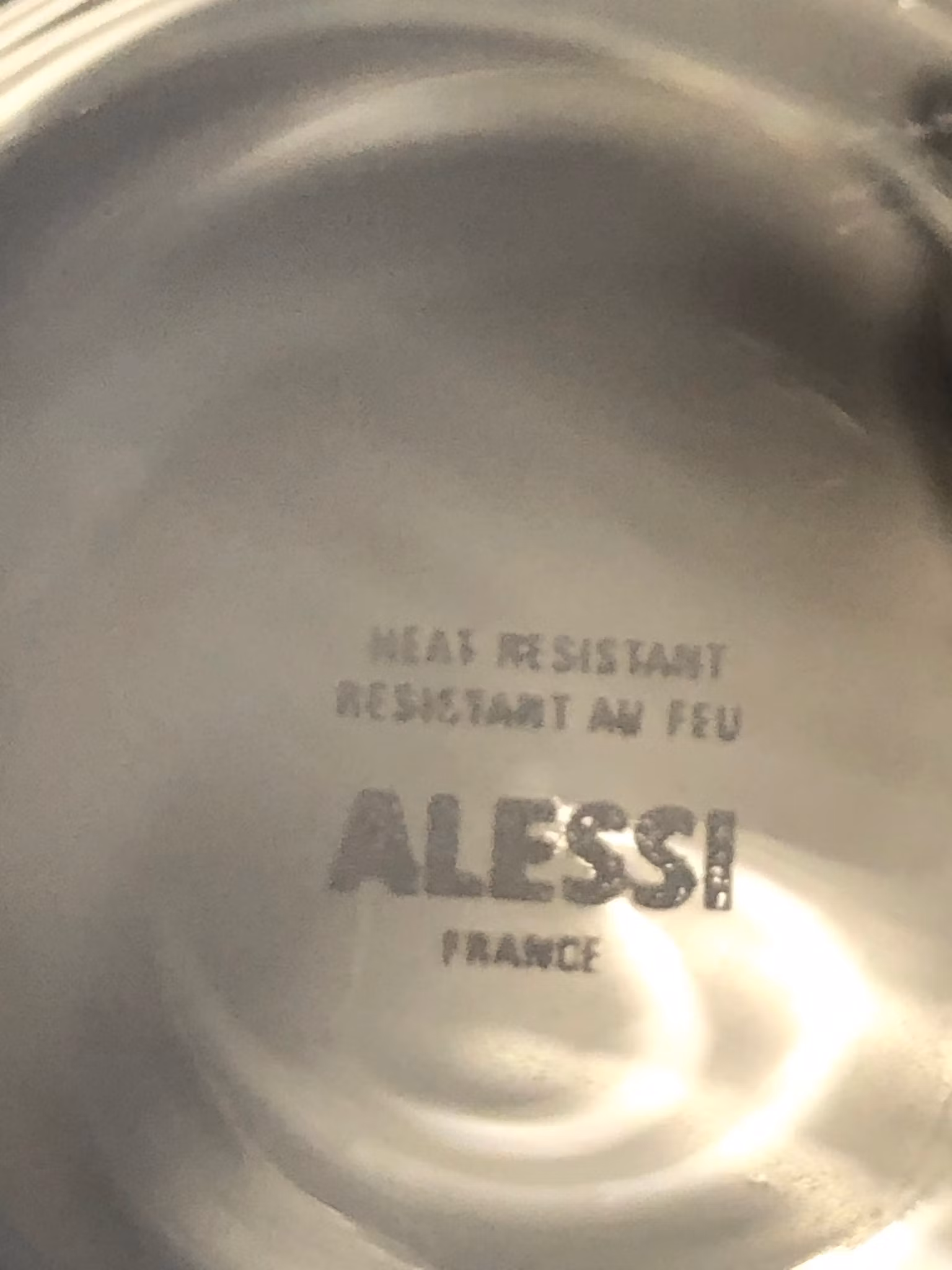 MICHEL GRAVES. Espressokoppar med fat 6 st.glas/metall, Alessi, Italy. 1989