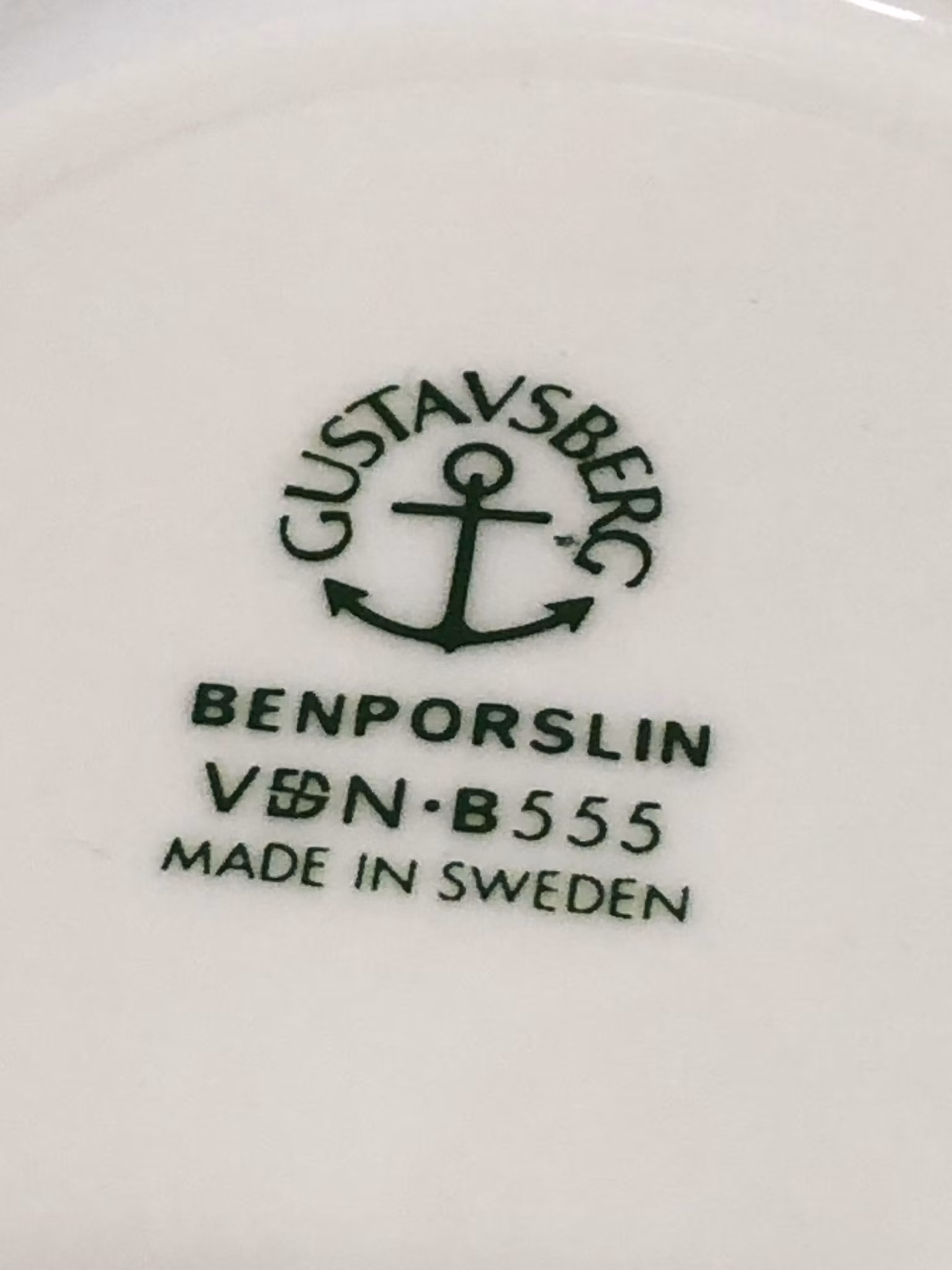 Kaffekopp med fat, benporslin,  Gustavsberg