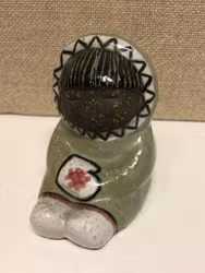 MARI SIMMULSON. Figurine, ceramic, "Eskimo", Uppsala/Ekeby.
