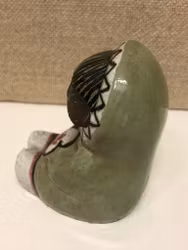 MARI SIMMULSON. Figurine, ceramic, "Eskimo", Uppsala/Ekeby.