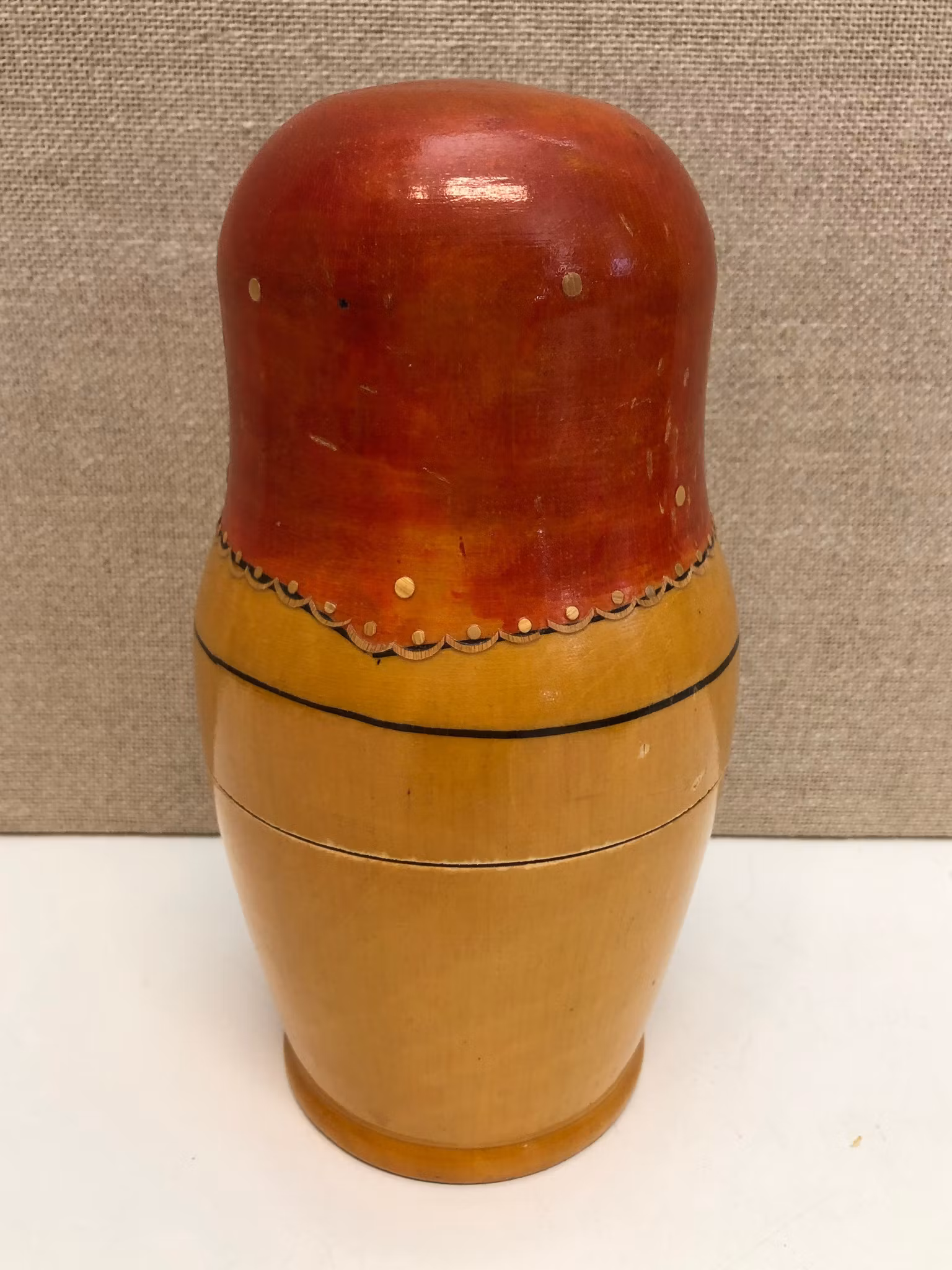 BABUSHKA, Vintage Nesting doll, rysk docka, 11 delar, trä. 1970-80-tal.