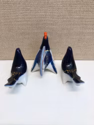 SALT OCH PEPPARKAR 3 delar porslin, Lomonosov, USSR.