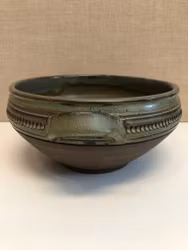 SKÅL, med hänklar, keramik, HK Ljhusdal, 1960/70-tal.