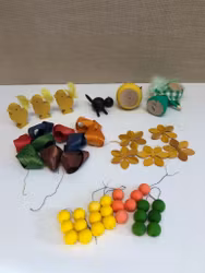 PÅSKPYNT, Trä, papper, retro, 1960-70-tal