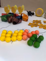 PÅSKPYNT, Trä, papper, retro, 1960-70-tal