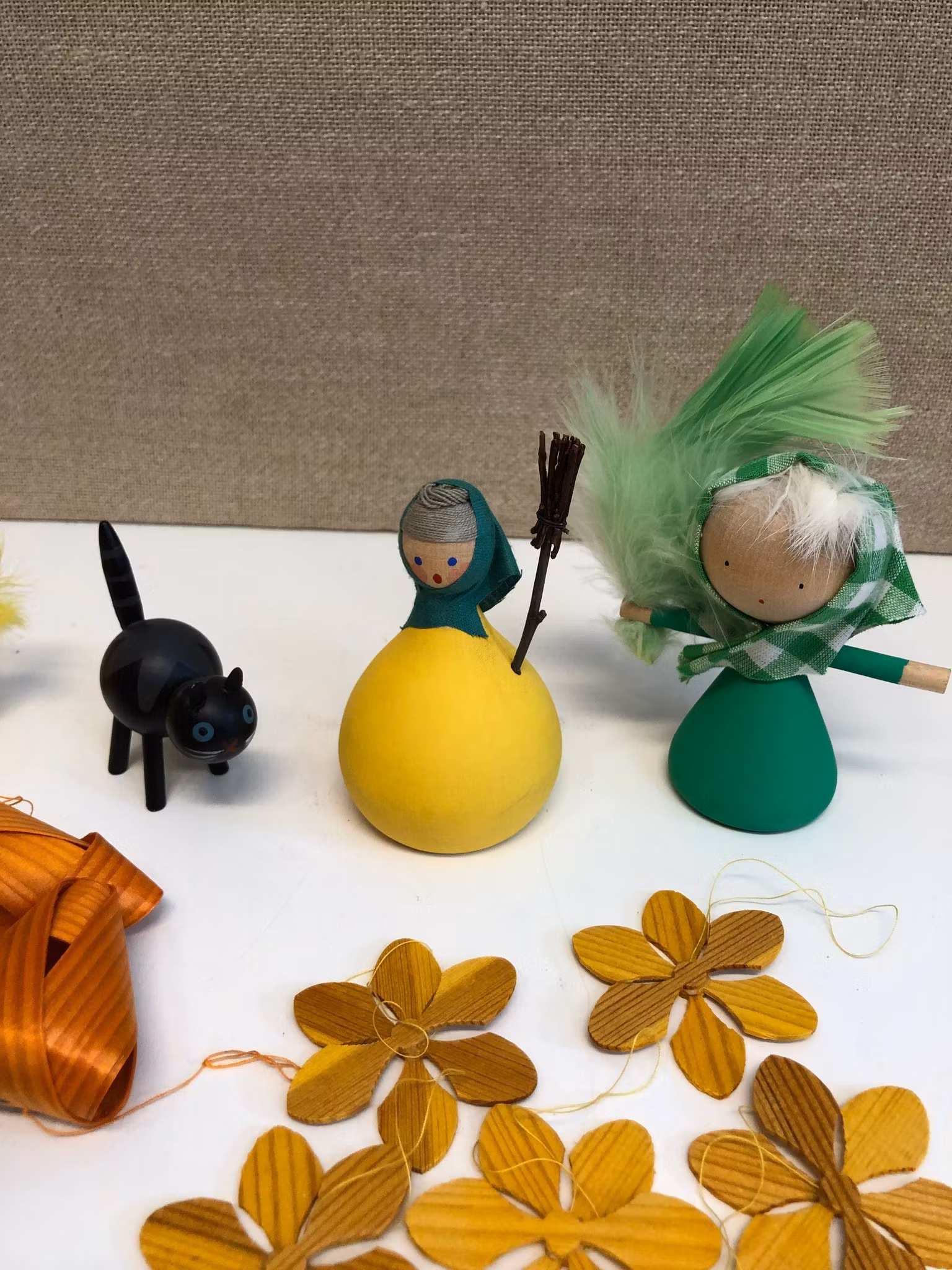 PÅSKPYNT, Trä, papper, retro, 1960-70-tal