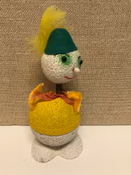 PÅSKFIGUR/GODISGÖMMA, pappmaterial, Container Western Germany, 1960/70-tal.